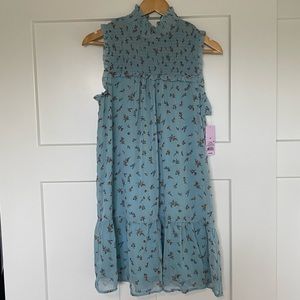 Wild Fable | new blue floral swing dress | size M | new with tags